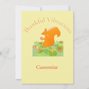Invitation Vibes de remerciement écureuil Thunder_Cove