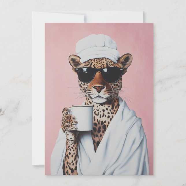 Invitation Vibes Leopard détendues (Devant)