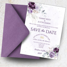 Vibrant Floral Enregistrer la date Mariage Invitat
