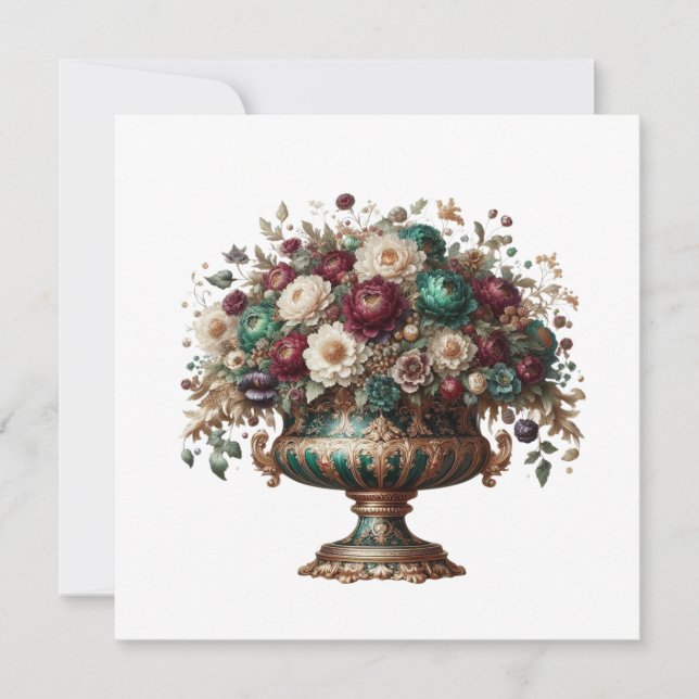 Invitation Victorian Bavaria Floral Vase (Devant)