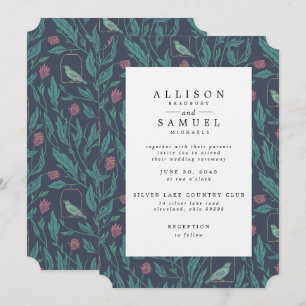 Invitation Victorian Steampunk Oiseau Vintage dans le mariage