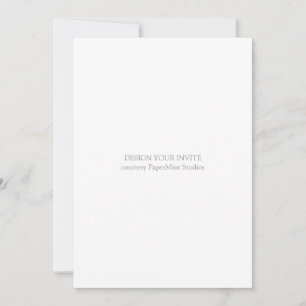 Invitation vide   5x7