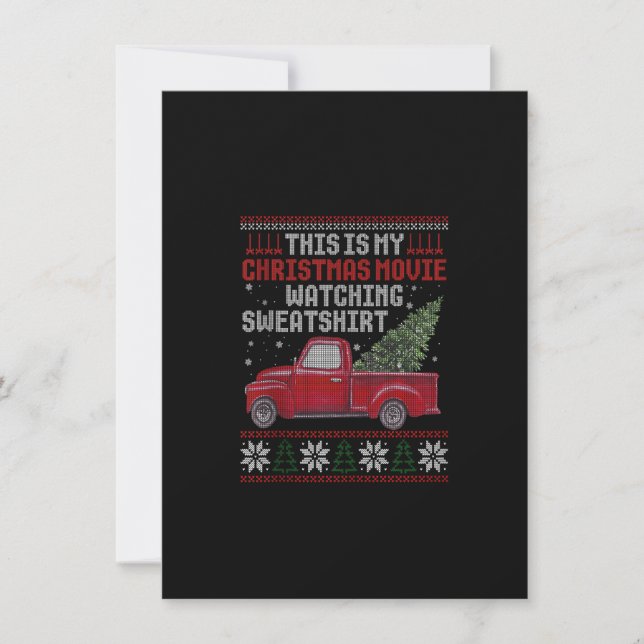 Invitation Vidéo de Noël Regarder pour les adultes, Camion Vi (Devant)