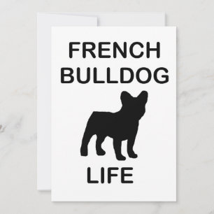Invitation vie de bouledogue français