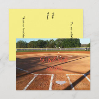 Invitation Vie de softball