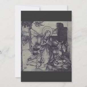 Invitation Vieille crèche og Jésus Christ