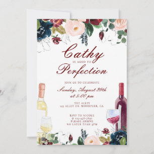 Invitation Vieilli à la perfection, 40e anniversaire, 50e ann