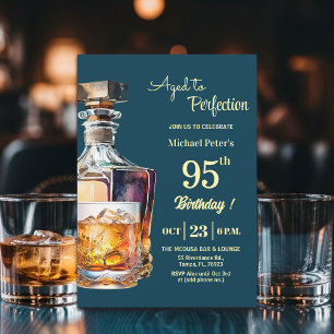 Invitation Vieilli à la perfection Hommes 95e Whisky Annivers