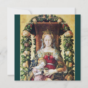 Invitation VIERGE AVEC vert enfant