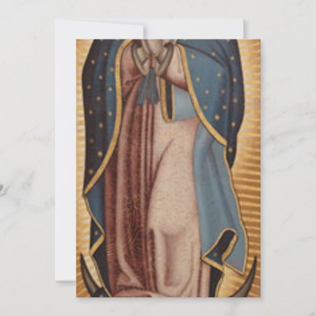 Invitation Vierge de Guadalupe (Devant)