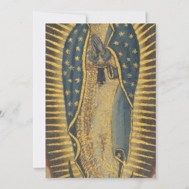 Invitation Vierge de Guadalupe Isidro Escamilla (Devant)