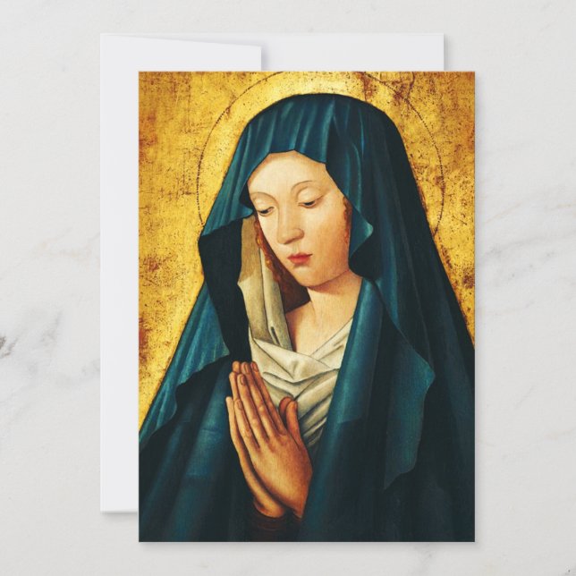 Invitation Vierge en prière de Riga (Devant)