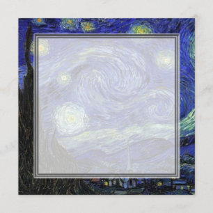 invitation vierge, van Gogh nuit étoilée