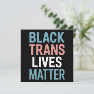 Invitation Vies de personnes trans noires LGBTQ à soutenir ça