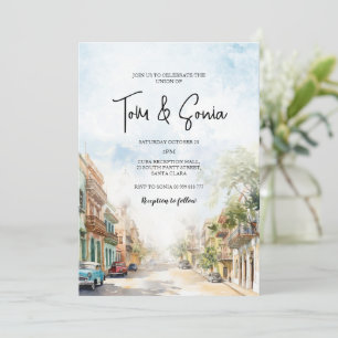 Invitation Vieux Cuba Havana Destination Mariage