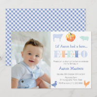 Vieux MacDonald Citrouille ferme fête d'anniversai