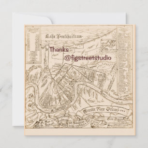 Invitation Vieux Nouvelle-Orléans Mappage modifier le texte, 