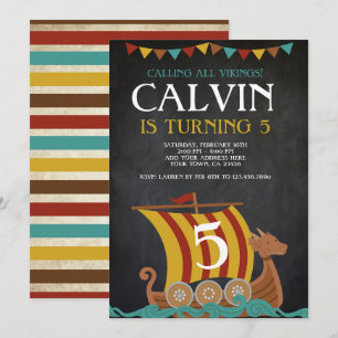 Invitation Viking Birthday