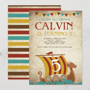 Invitation Viking Birthday