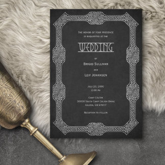 Invitation Viking Celtic Gamer Mariage