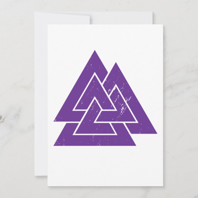 Invitation Viking Triangle Guerrier Norse Mythologie Guerrier (Devant)