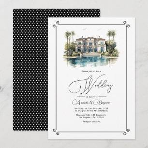Invitation Villa européenne de luxe inspirée "Vieux argent" M