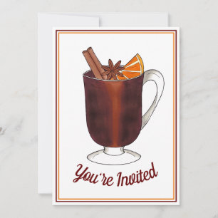 Invitation Vin Chaud Fête de Bienvenue Maison Ouverte Pendais