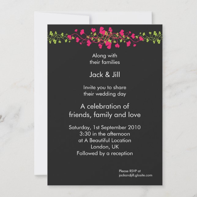 Invitation Vin des Coeurs 5x7 (Devant)