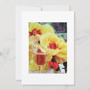 INVITATION VIN ET FLEURS
