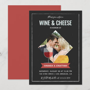 Invitation Vin Et Fromage Couples Douche/invitation Fiançaill