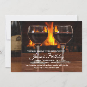 Invitation Vin par l'invitation du feu