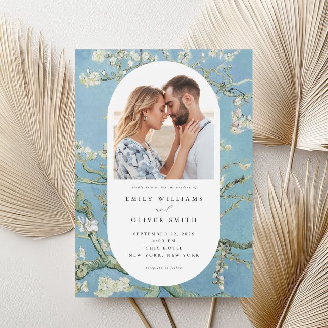 Invitation Vincent Van Gogh Almond Blossom Mariage photo (Créateur téléchargé)