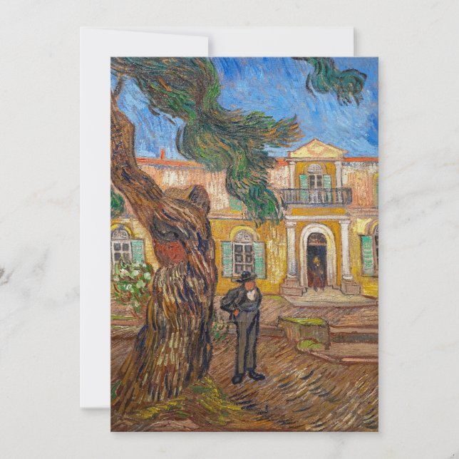 Invitation Vincent Van Gogh - Asile Saint-Paul à Saint-Remy (Devant)