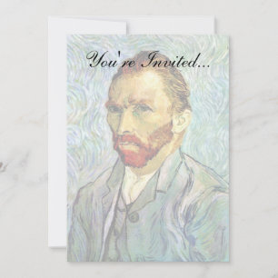 Invitation Vincent Van Gogh - Autoportrait vert Art