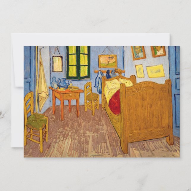 Invitation Vincent van Gogh - Chambre de Vincent à Arles (Devant)