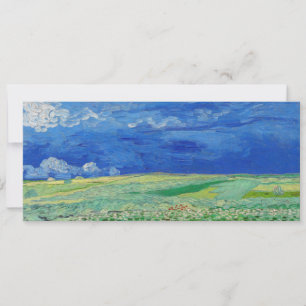 Invitation Vincent van Gogh - Champs de blé sous des nuages o