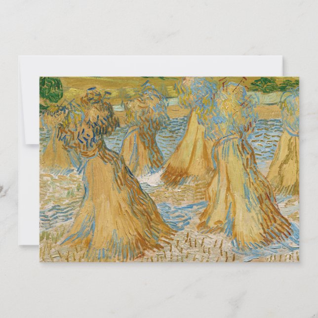 Invitation Vincent van Gogh - Chênes du blé (Devant)