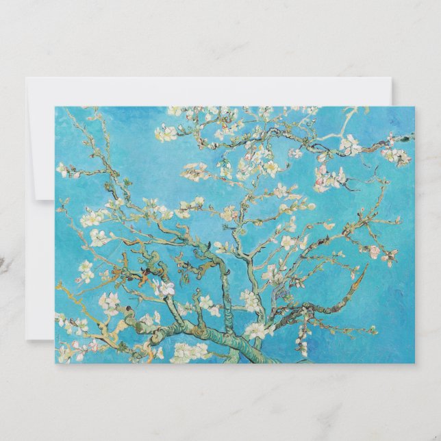 Invitation Vincent van Gogh - Fleur d'amandes (Devant)