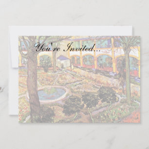 Invitation Vincent Van Gogh - Jardin de l'hôpital à Arles