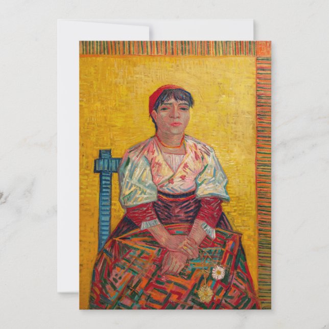 Invitation Vincent Van Gogh - La femme italienne (Devant)