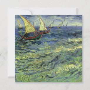 Invitation Vincent van Gogh - La mer à Saintes Maries