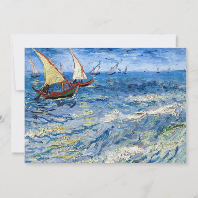 Invitation Vincent van Gogh - La mer aux Saintes-Maries (Devant)