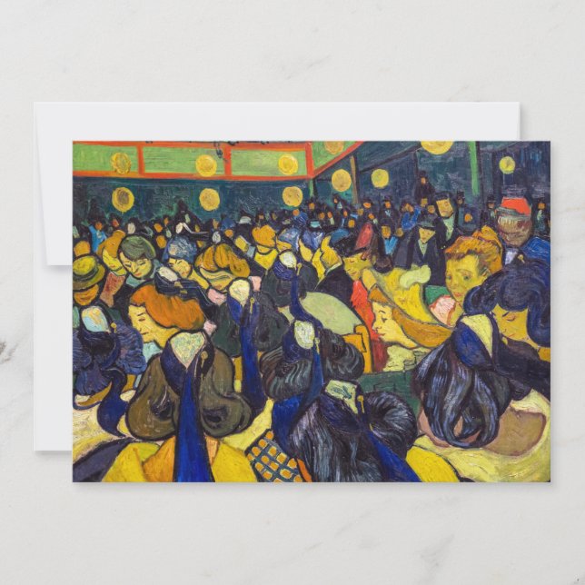 Invitation Vincent van Gogh - La salle de bal à Arles (Devant)