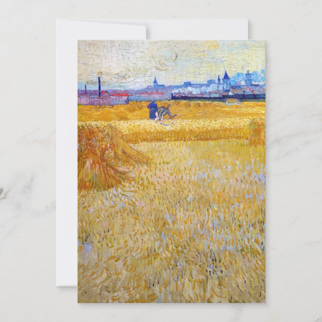 Invitation Vincent van Gogh - Les pêcheurs (Devant)