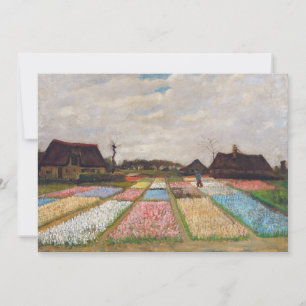 Invitation Vincent van Gogh - Lits à fleurs en Hollande