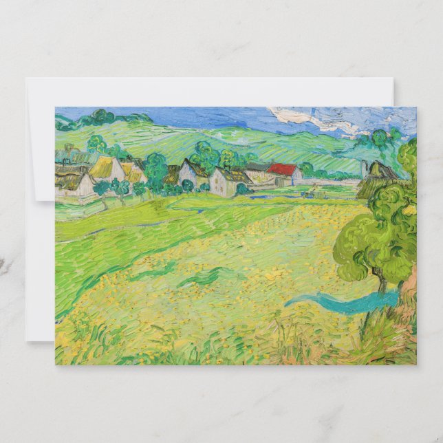 Invitation Vincent van Gogh - Vue des Vessenots près d'Auvers (Devant)
