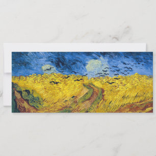 Invitation Vincent van Gogh - Wheatfield with Crows