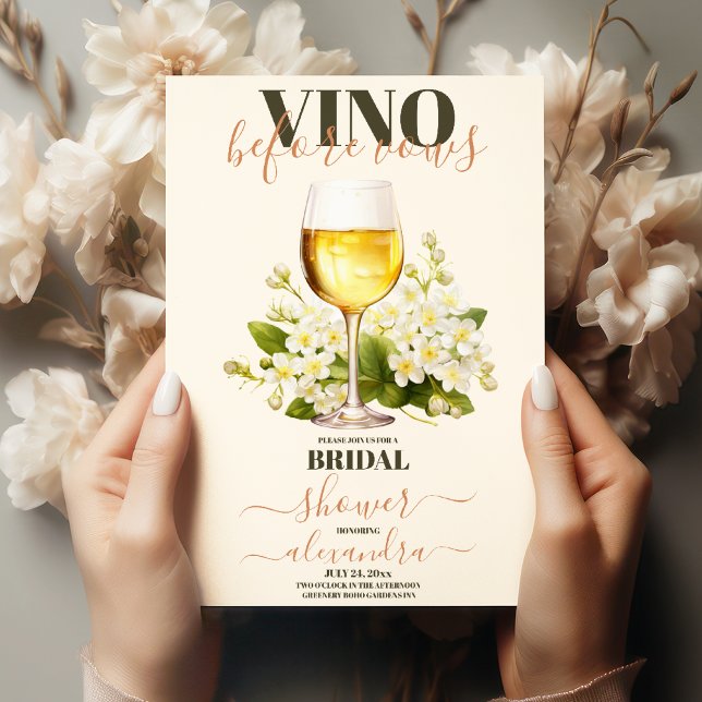 Invitation Vino Avant Vows Bach Custom Winery Bachelorette (Créateur téléchargé)