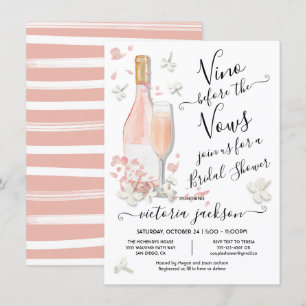 Invitation Vino avant Vows Brunch & Bubbly Fête des mariées