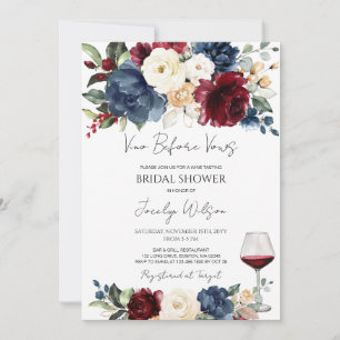 Invitation Vino Avant Vows Vin Dégustation Fête des mariées